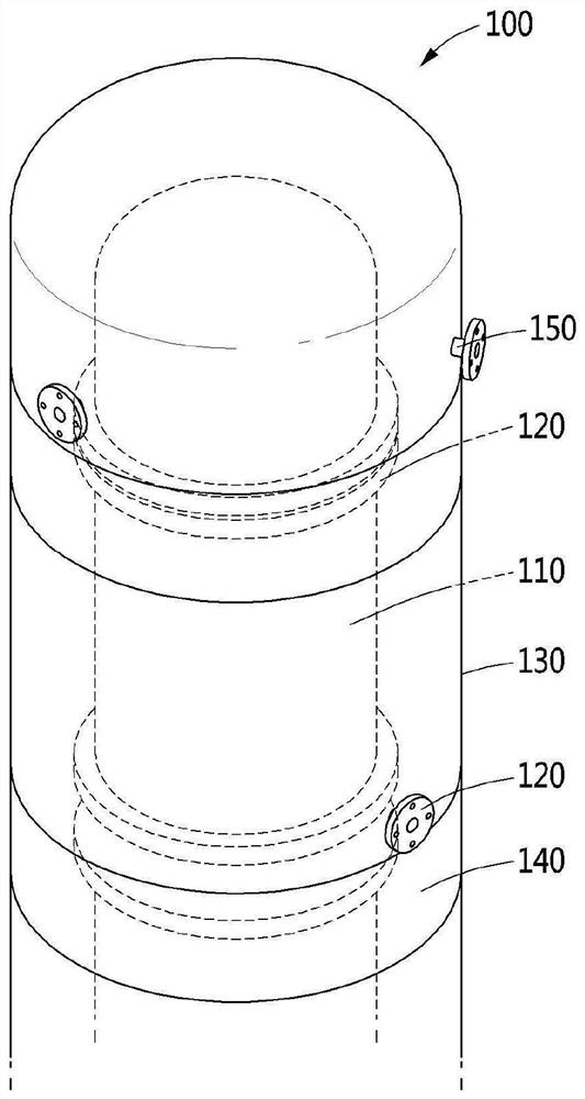 Heat insulation structure of flange joint for extremely low temperature gas