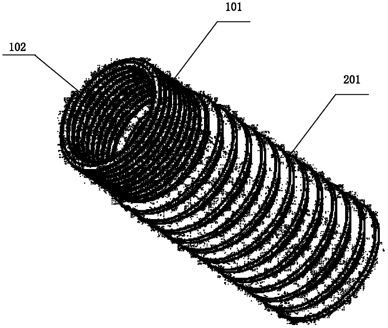 Oral implantation method for improving jaw bearing mode and screw implant