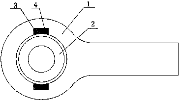 Rod end spherical plain bearing structure