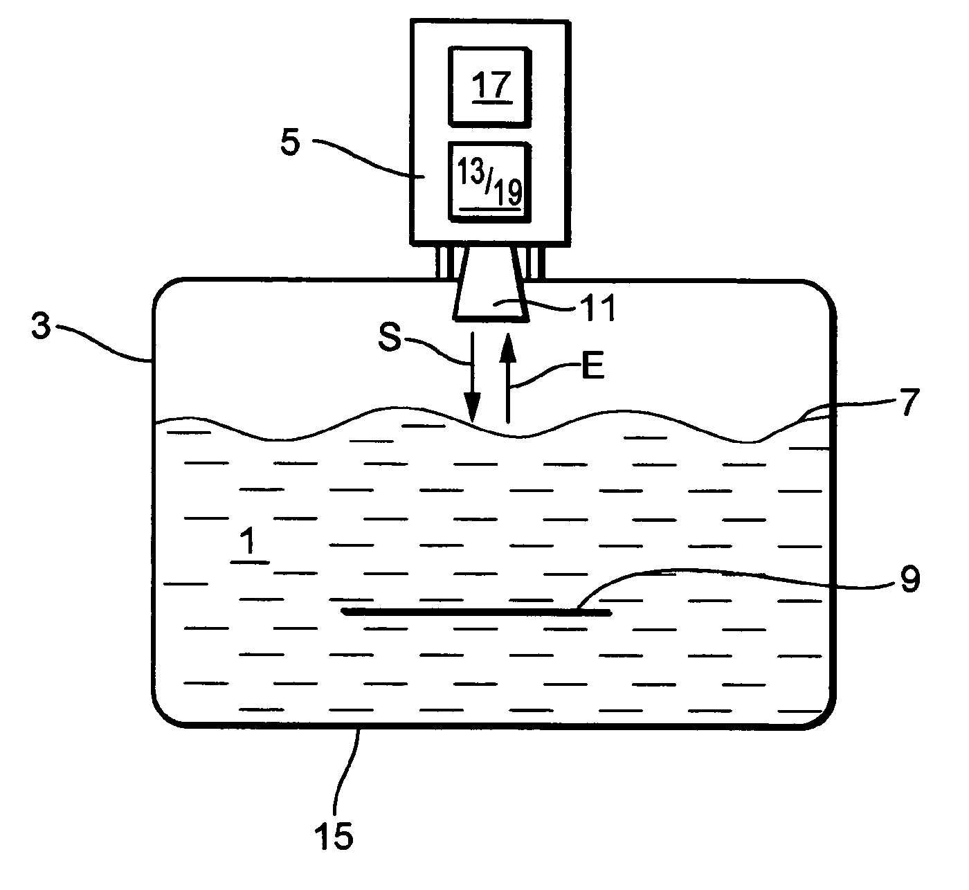 Fill level measuring device and method for fill level measurement using the travel time principle