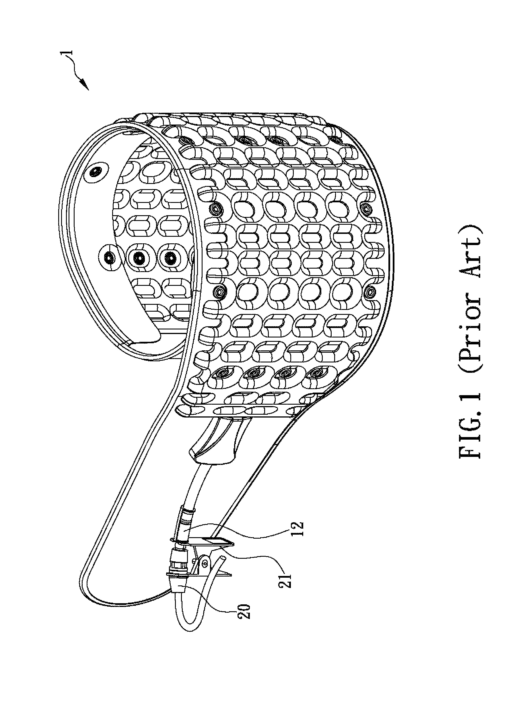 Air traction belt structure