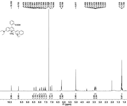 Methylquinolin-benzopyrylium derivative and preparation method and application thereof