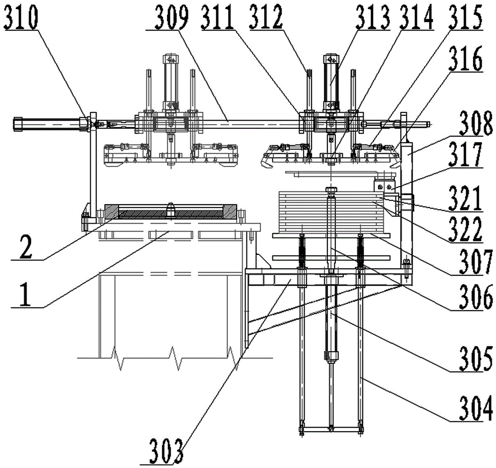 A grinding wheel automatic production line