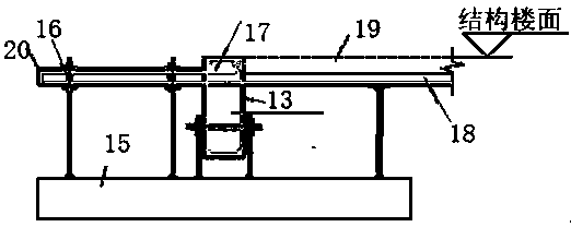Cantilever type support positioning device used for on-site installation of prefabricated air conditioner plate