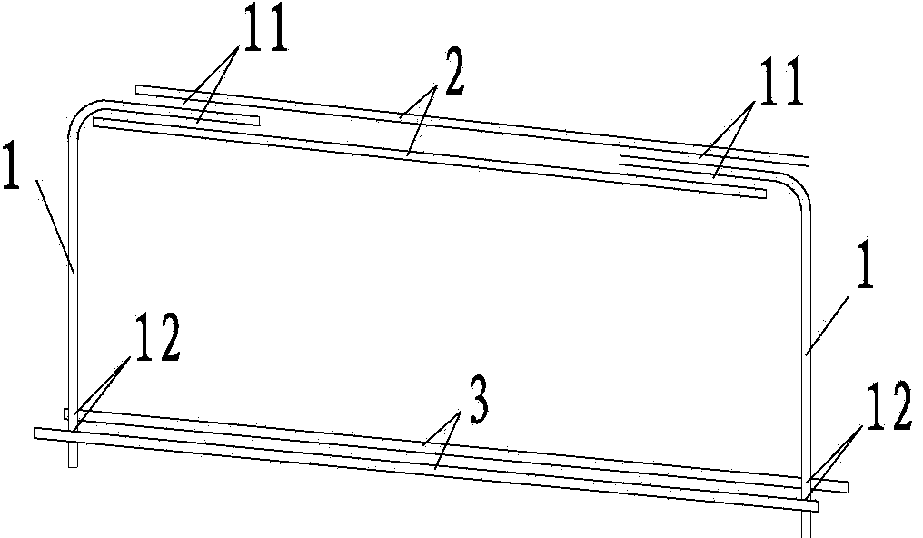 Transverse shear-resistant reinforcing steel bar connecting device for concrete bridge deck slabs