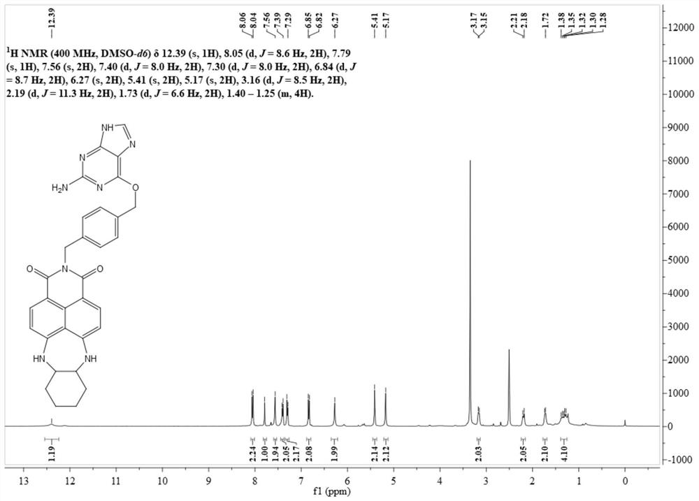 A kind of high brightness, high stability wash-free snap-tag probe and its preparation method and application