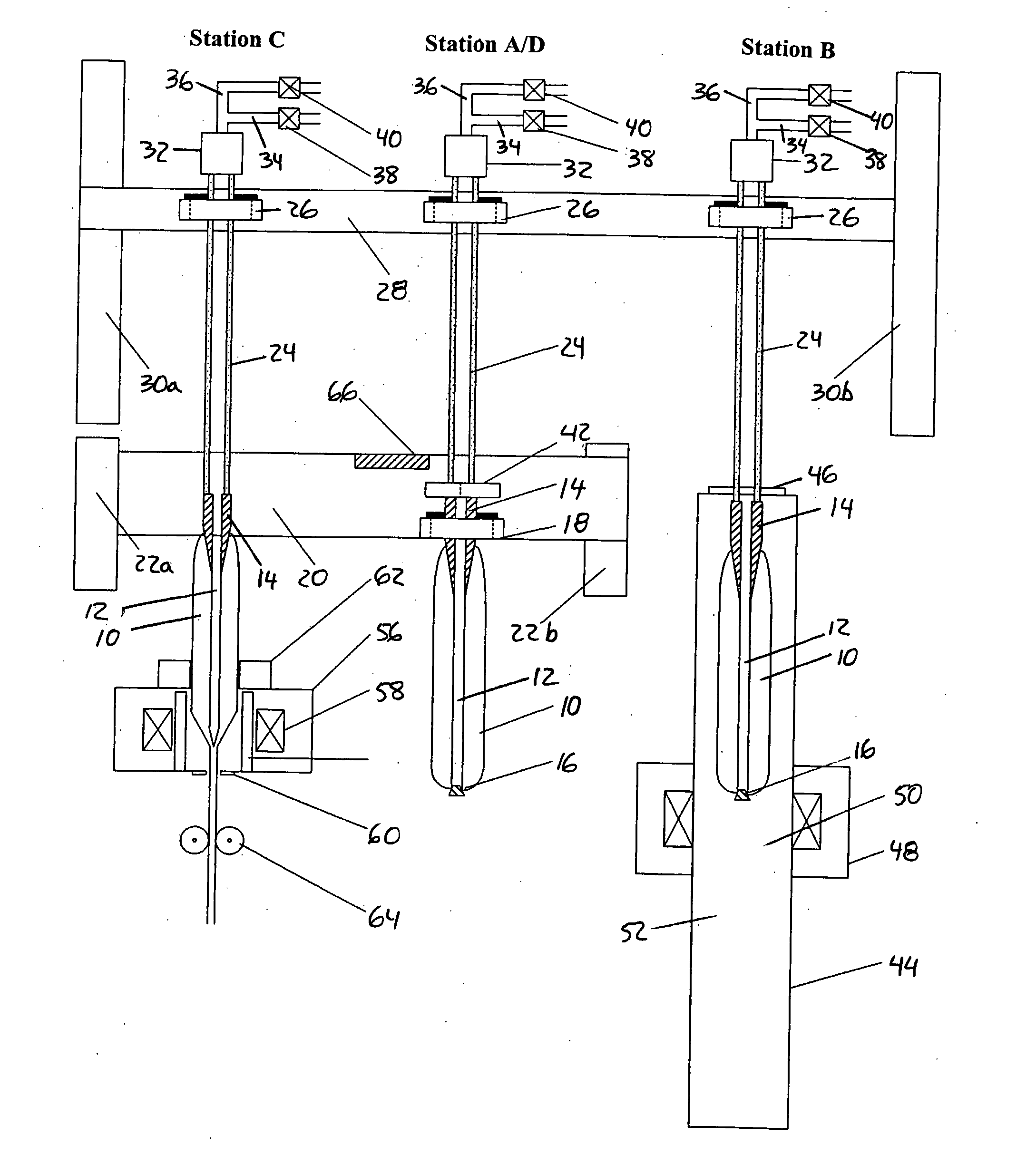 Method and apparatus for manufacturing an optical fiber core rod