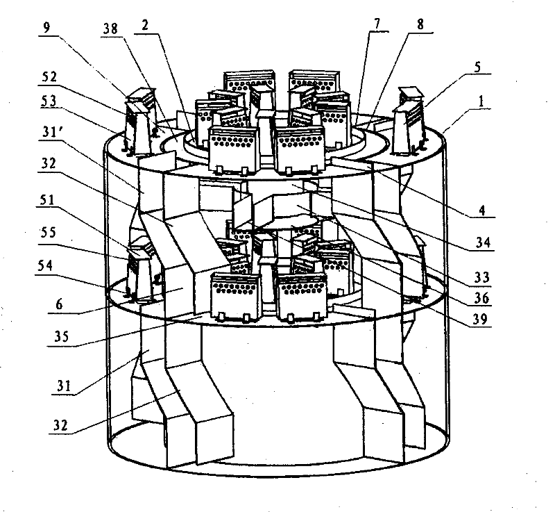 Liquid parallel flow composite tower