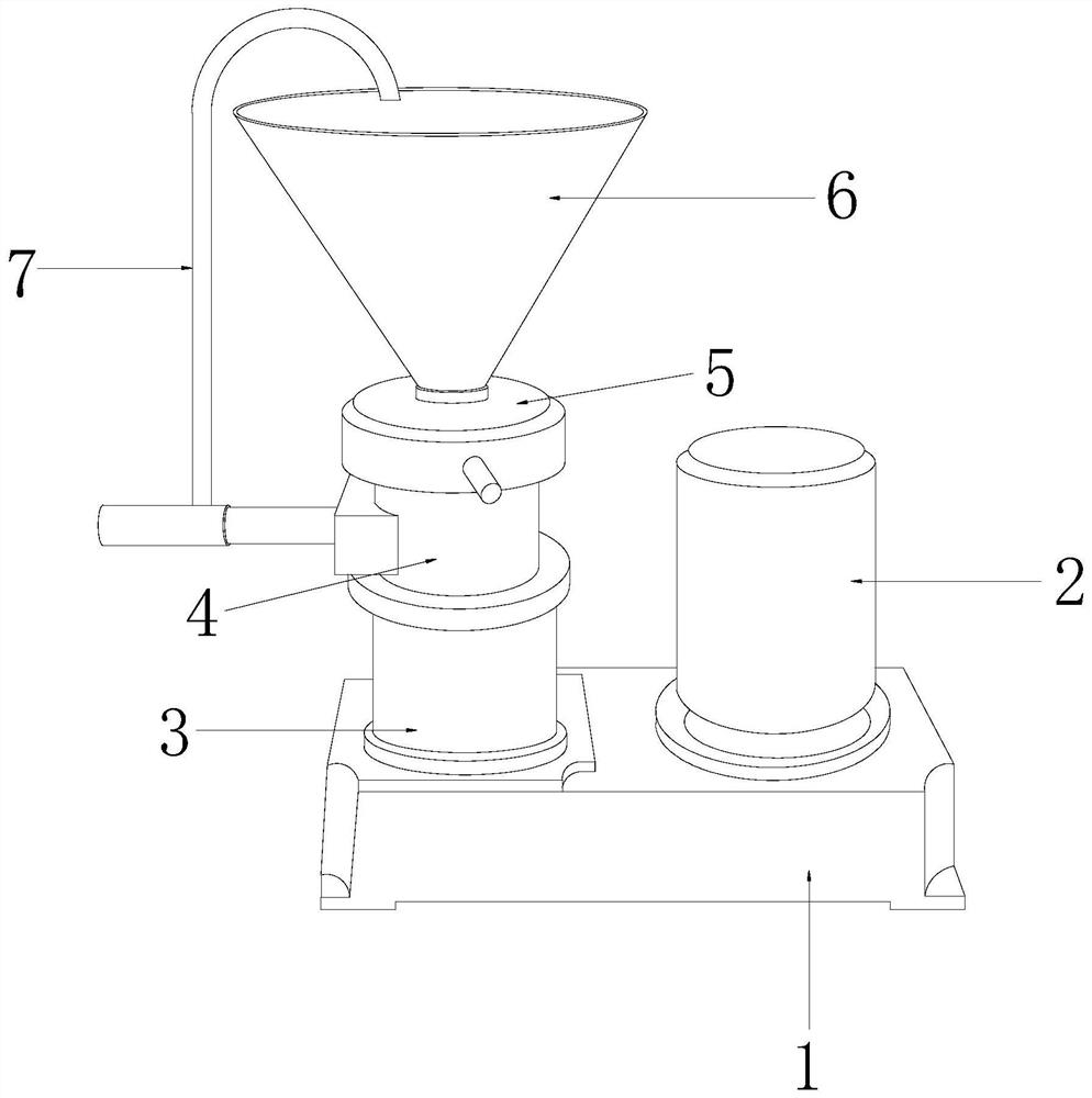 High-molecular coating raw material grinding device