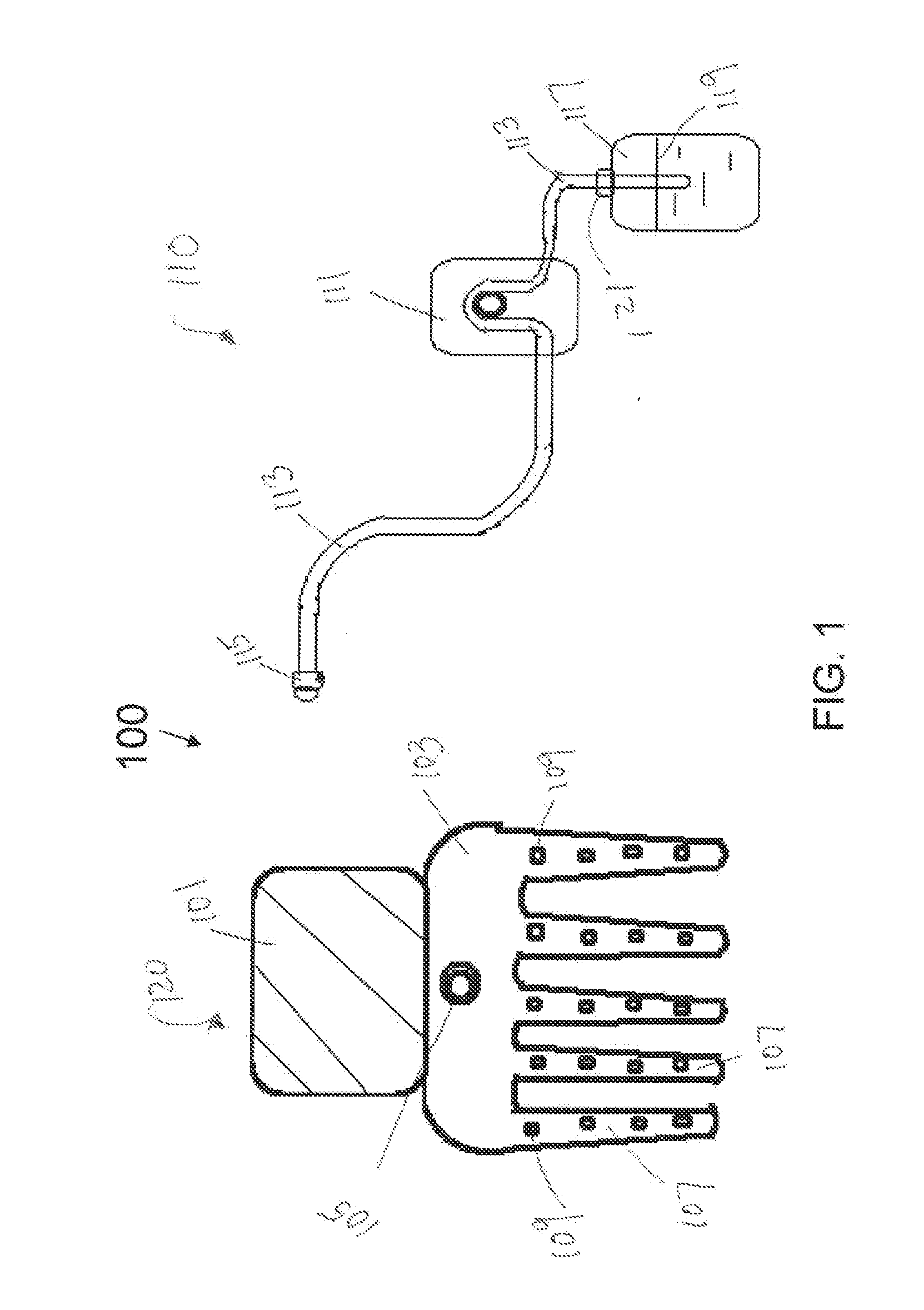 Comb device for hair treatment