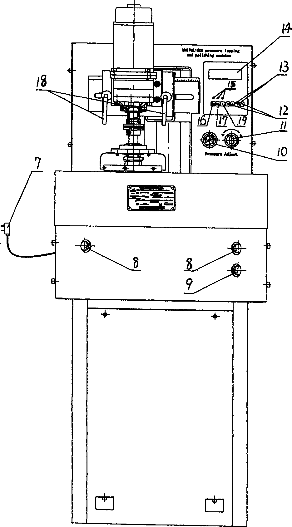 High accuracy barrel finishing machine with full automatic adjustable pressure and dual stepless speed changing