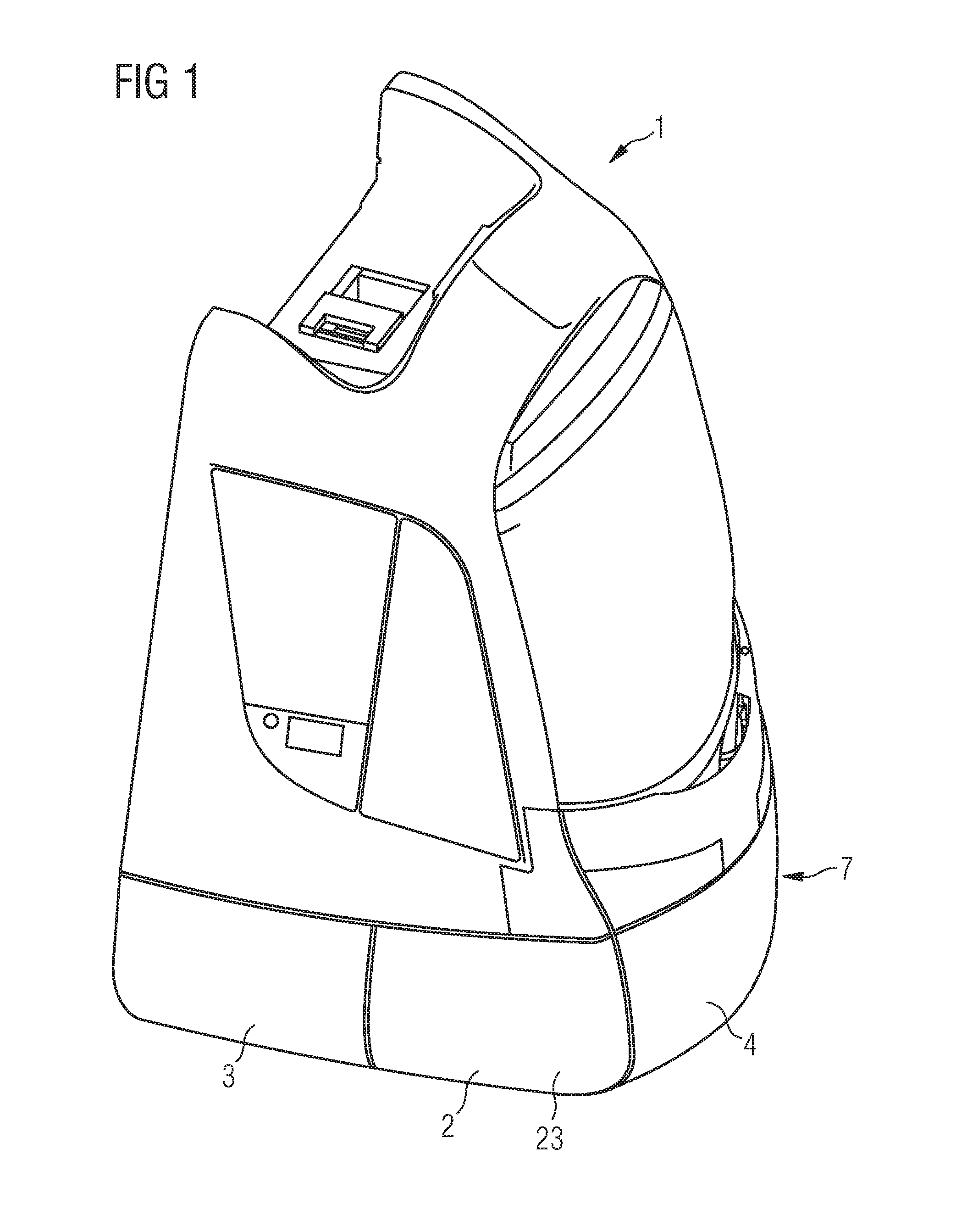 Crash-resistant front apron for a rail vehicle
