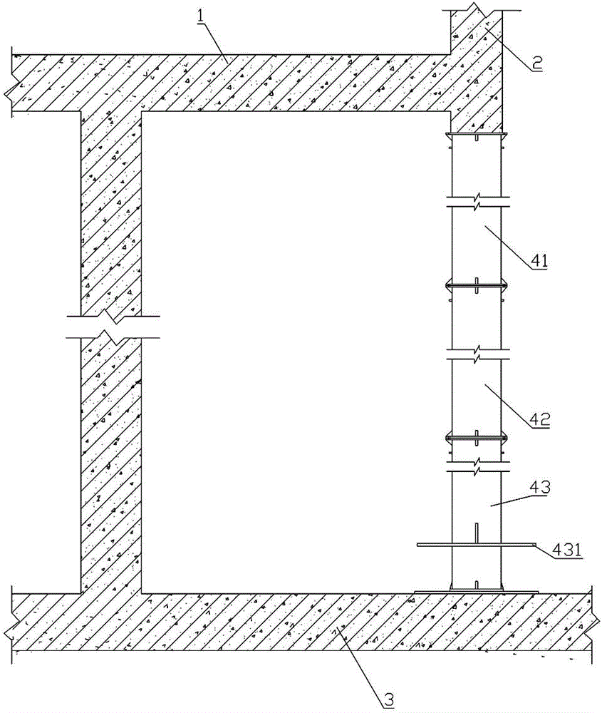 Auxiliary construction method for longspan cantilever entire laminated Vierendeel truss structure