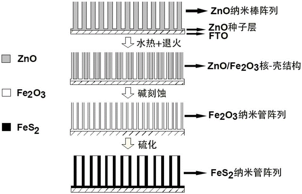 Preparation method of fes2 thin film
