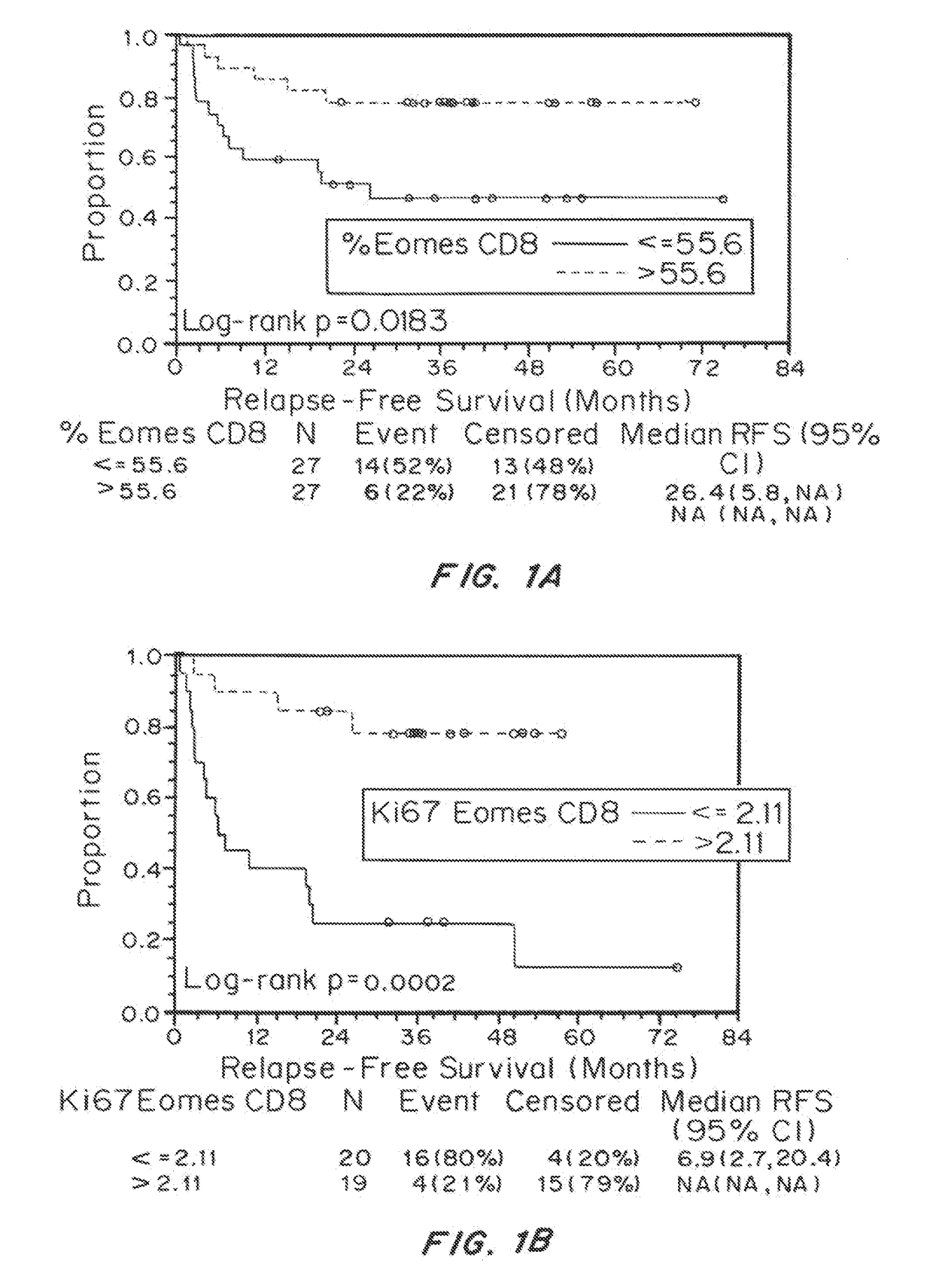 Predictive biomarkers for CTLA-4 blockade therapy and for PD-1 blockade therapy