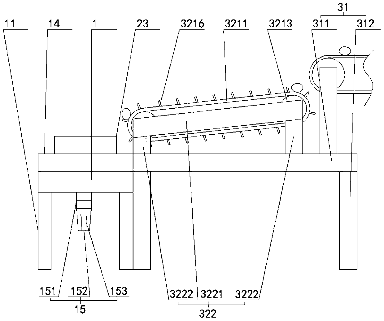 Fishing product sorting device of fishing vessel