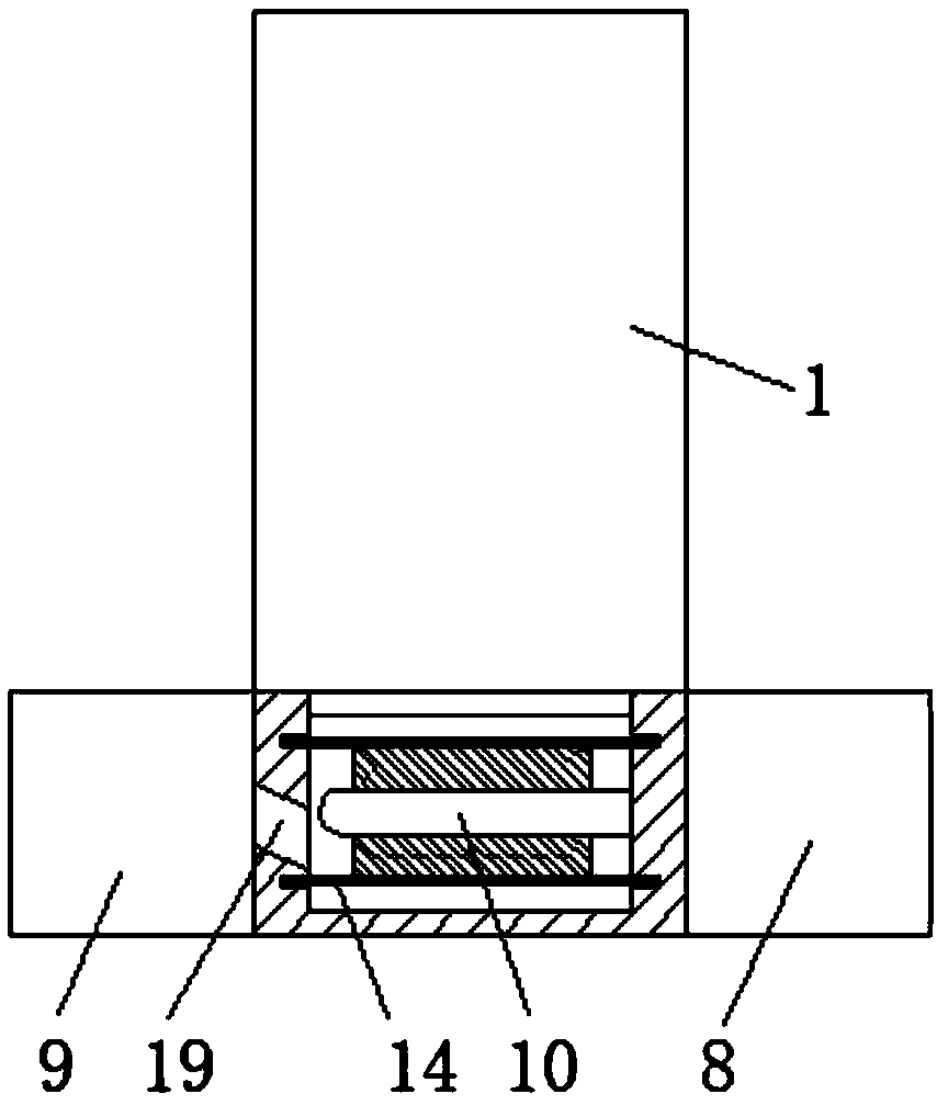 Coaxial annular feed trough transferring device