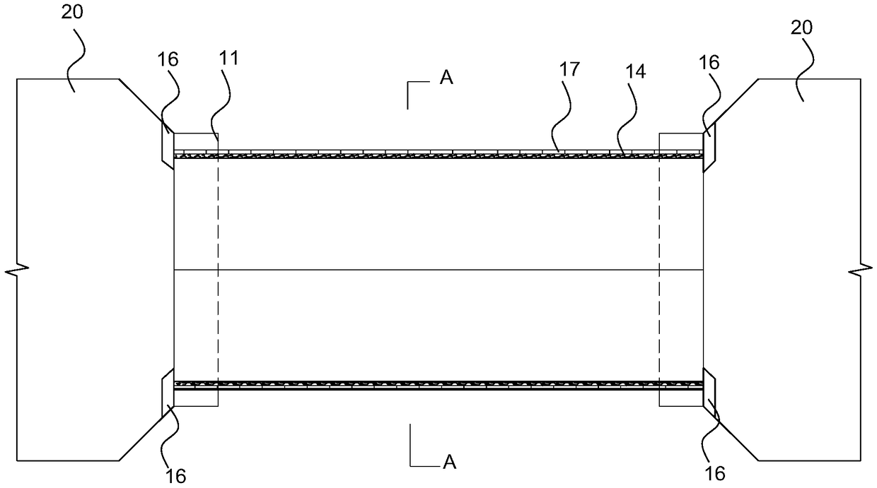 Simple composite temporary steel bridge deck system and construction method