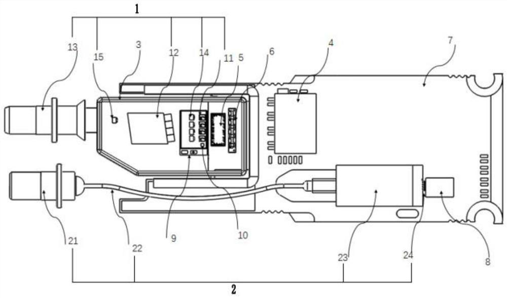 Optical module with external optical receiving device