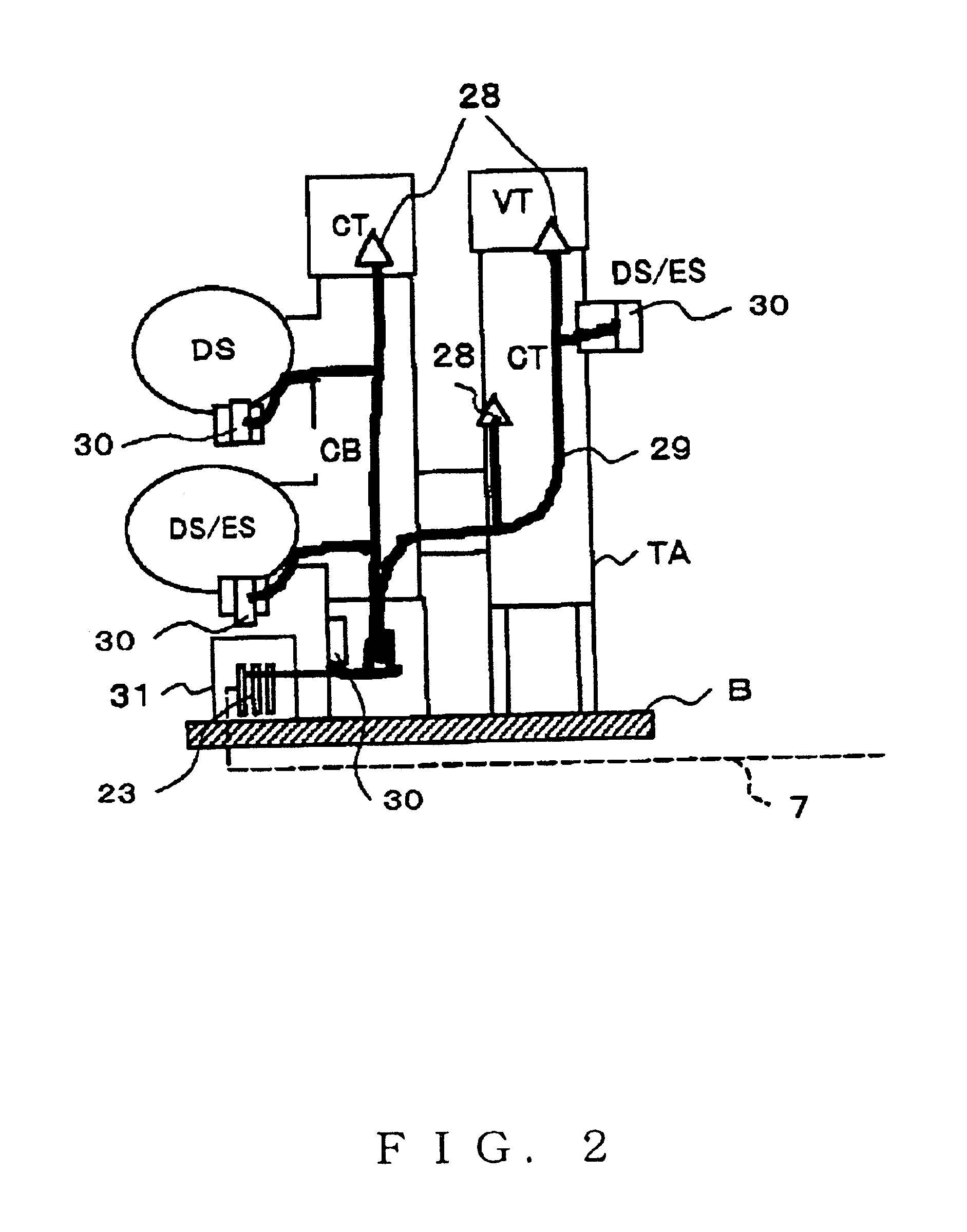 System for protecting and controlling substation main circuit components