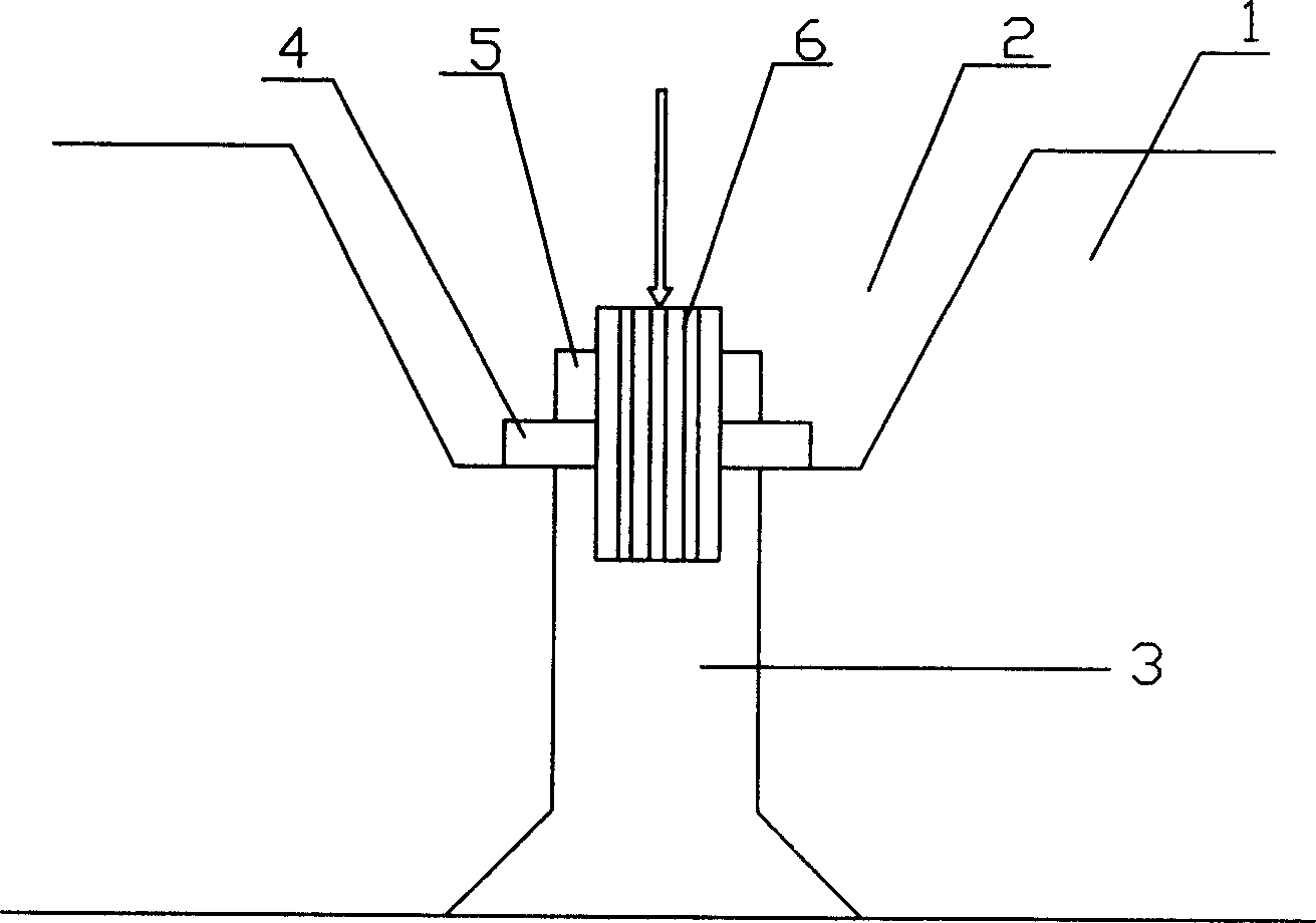 Component for fixing anchor bar/anchor cable head and method for slope stabilization