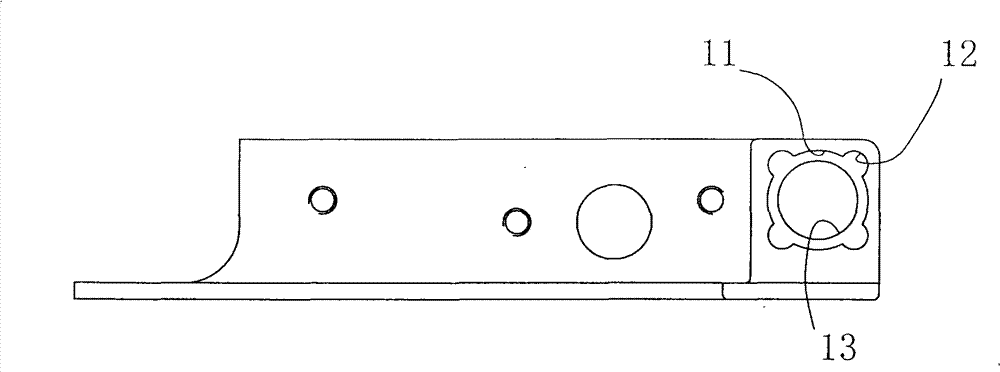 Hinge structure of freezer door body