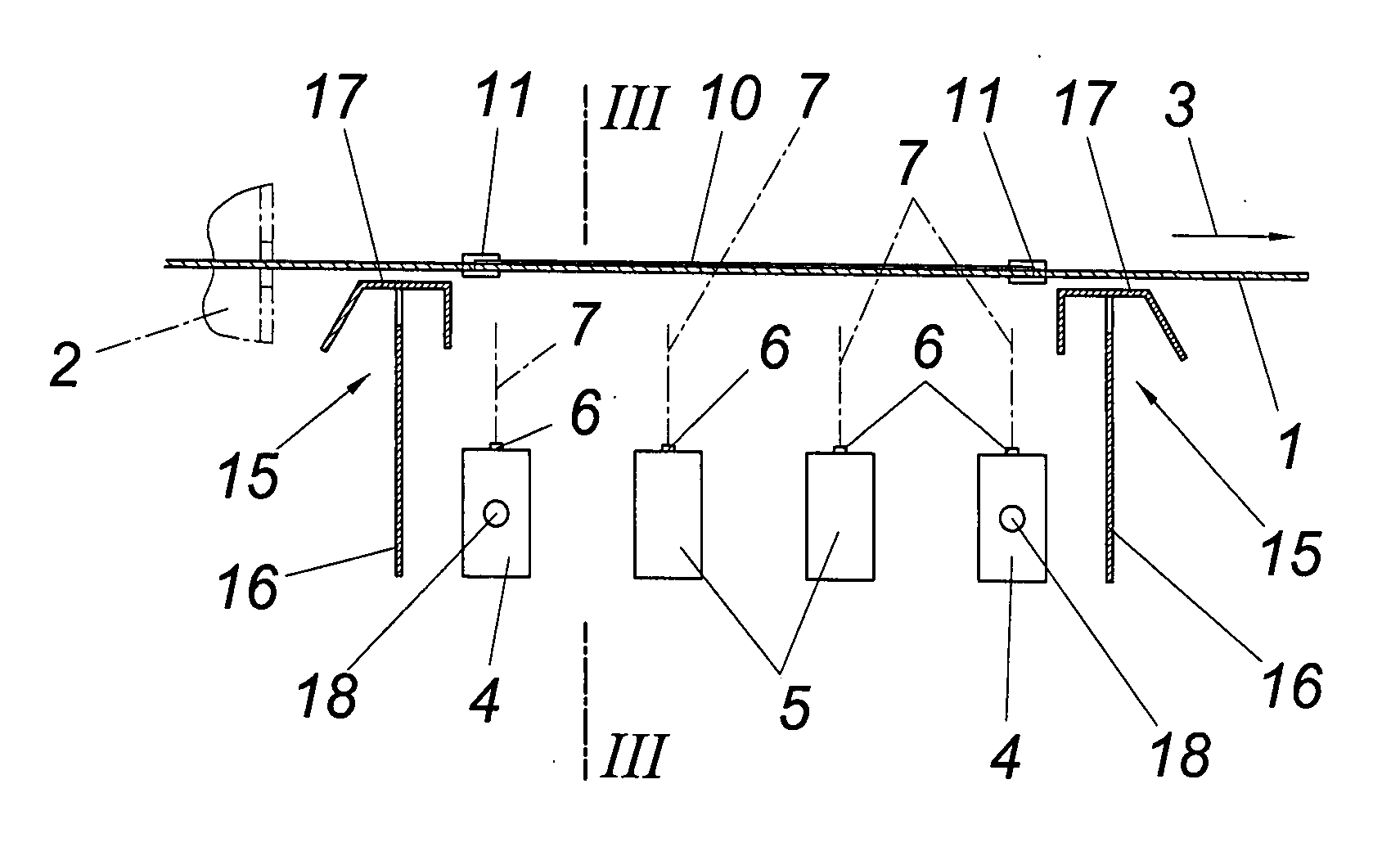 Apparatus for cooling a strip of sheet metal