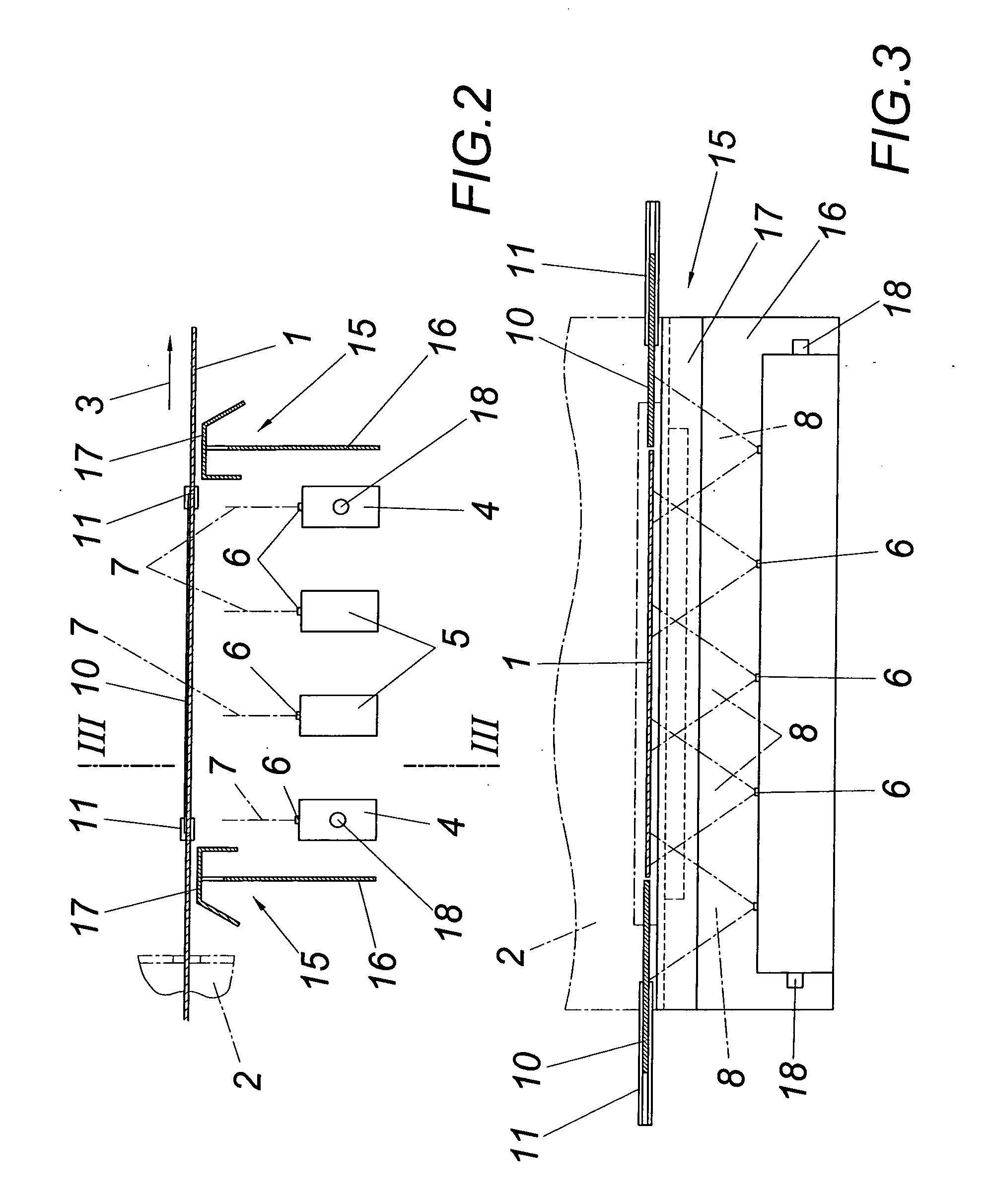 Apparatus for cooling a strip of sheet metal