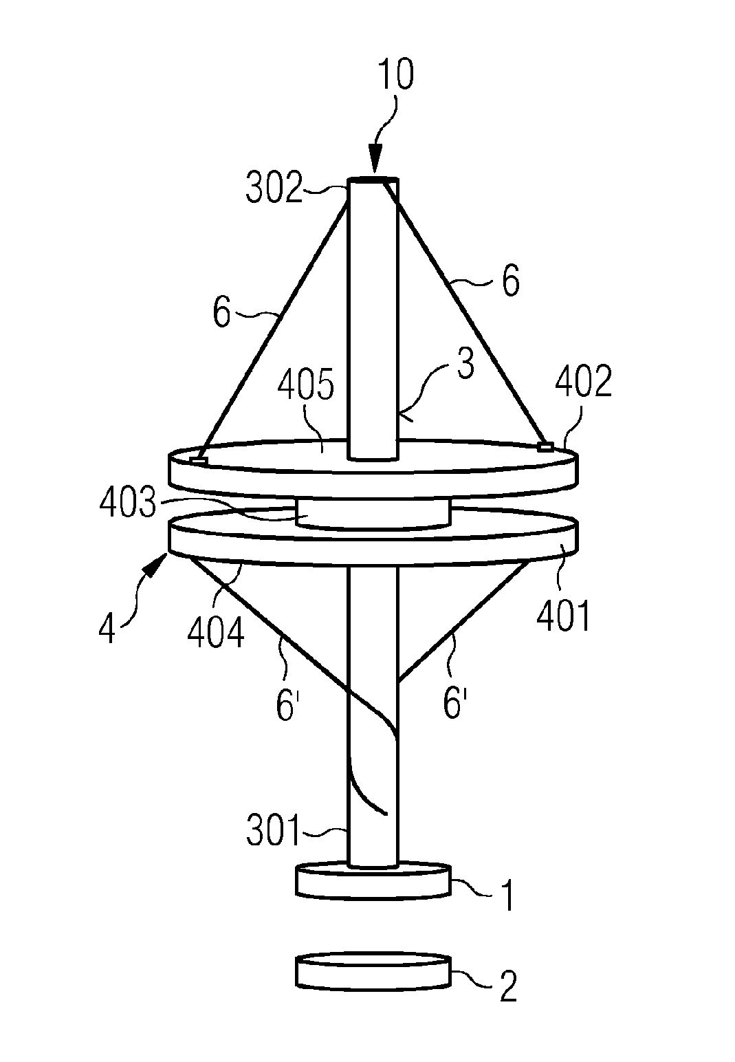 Coupling element for an electric switching device