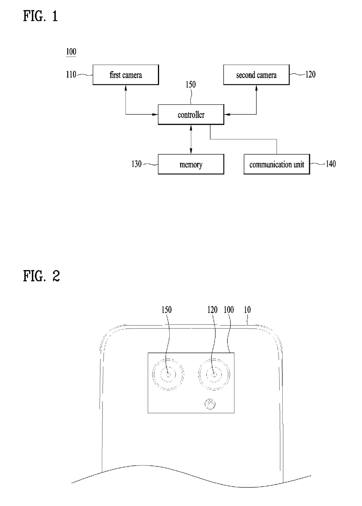 Dual camera module and method for controlling the same