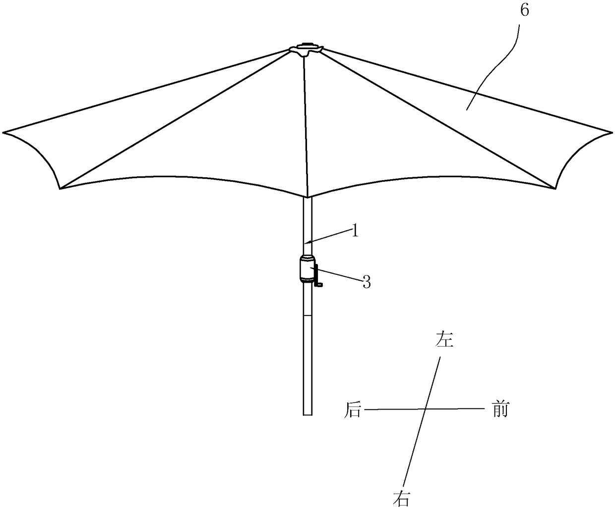 Sun-shading umbrella