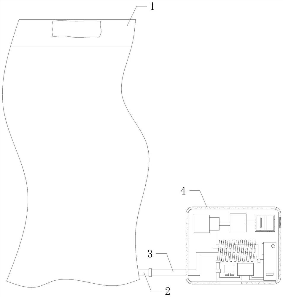 A kind of negative ion sleeping bag