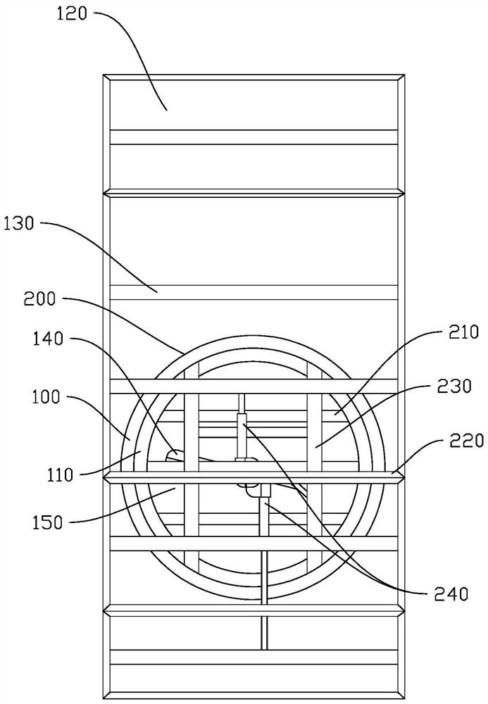 Rotating device and nursing bed