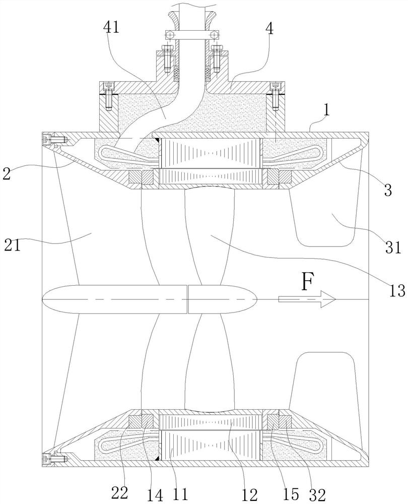 Rim pump spraying driving device