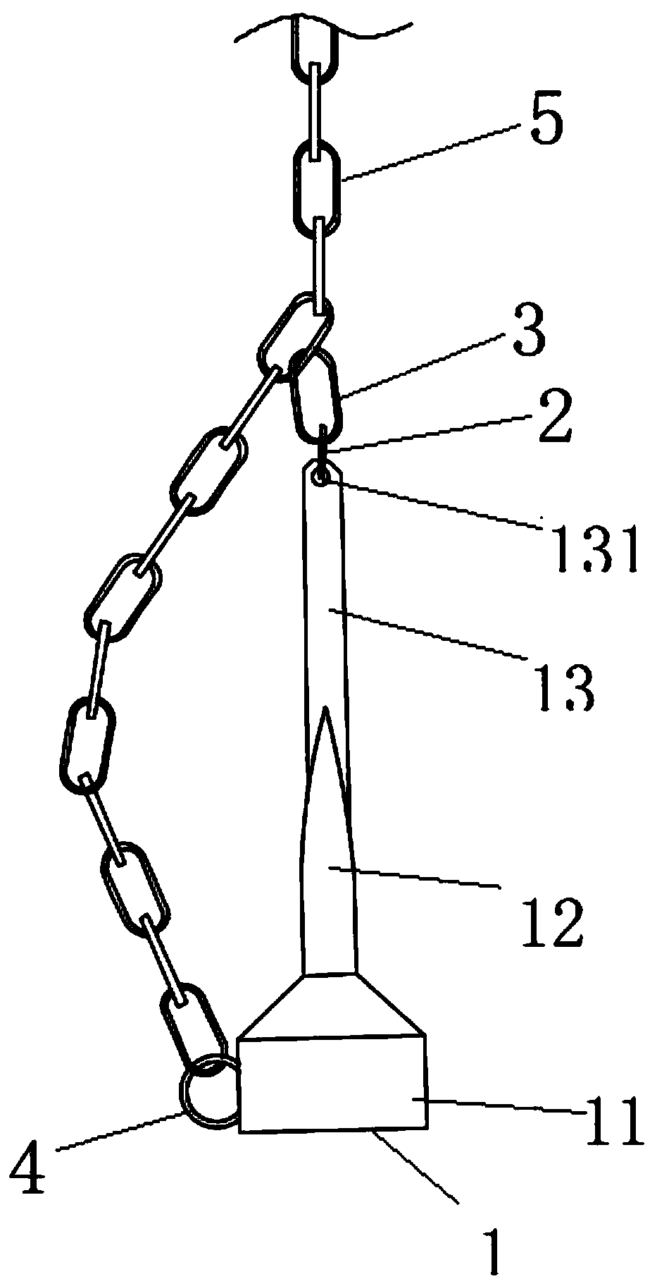 A tail-drop easy-to-pick anchor