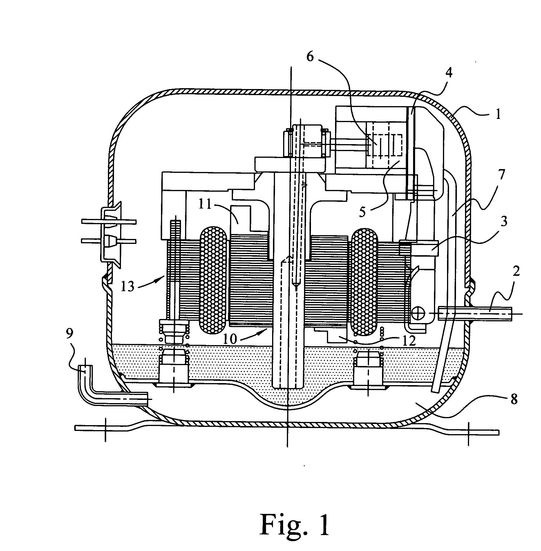Motor mechanism of DC inverter-fed compressor