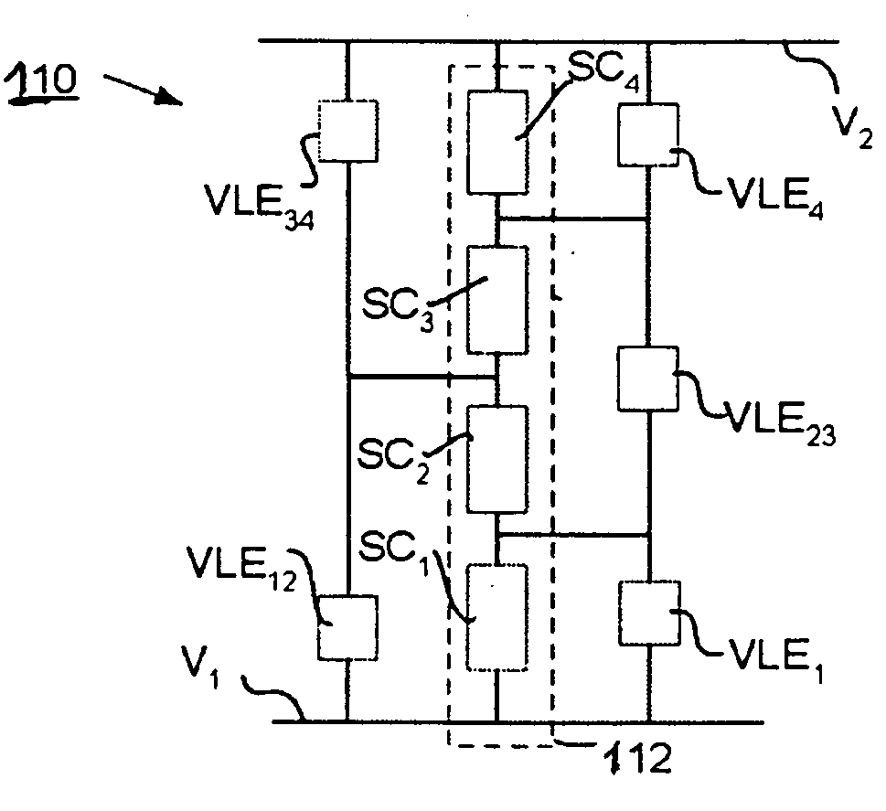 Circuit arrangement for limitation of over-voltages in energy storage modules