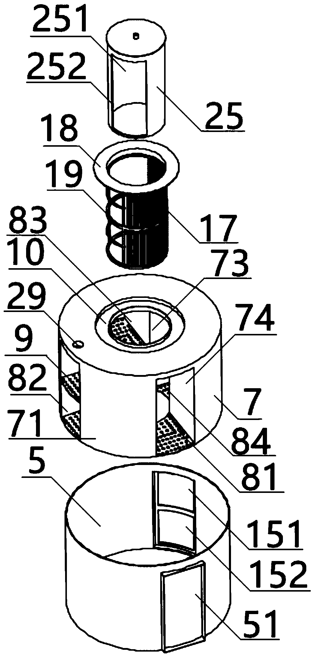 Pushing and pressing vegetable cutting machine