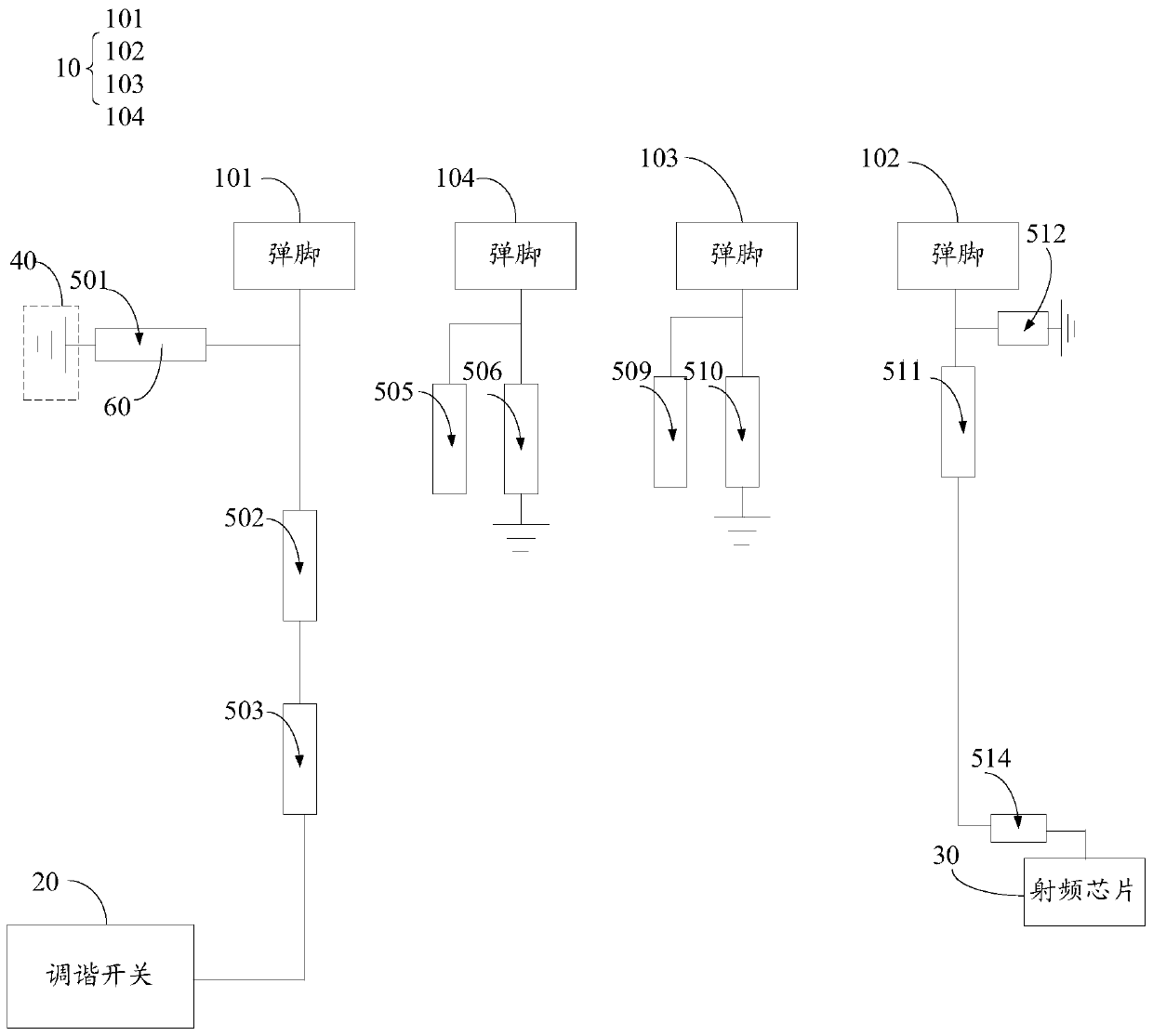 Antenna circuit and mobile terminal