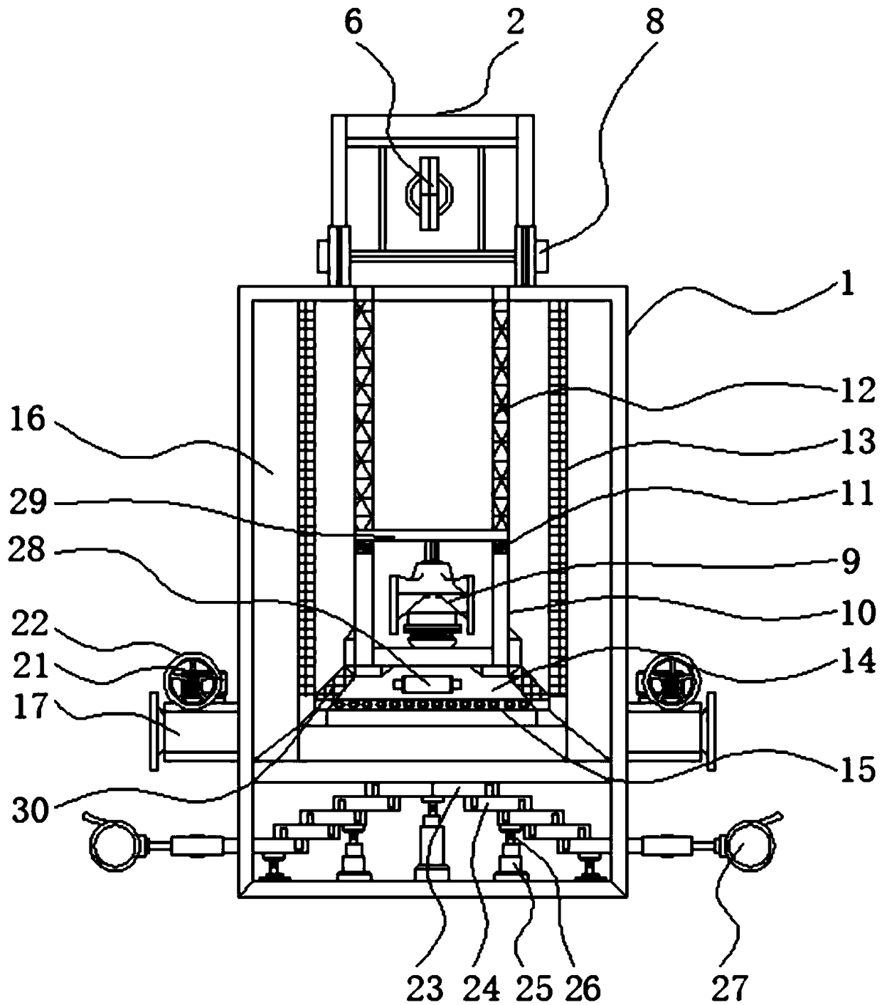 Roller type iron sand extracting device with screening and classifying function