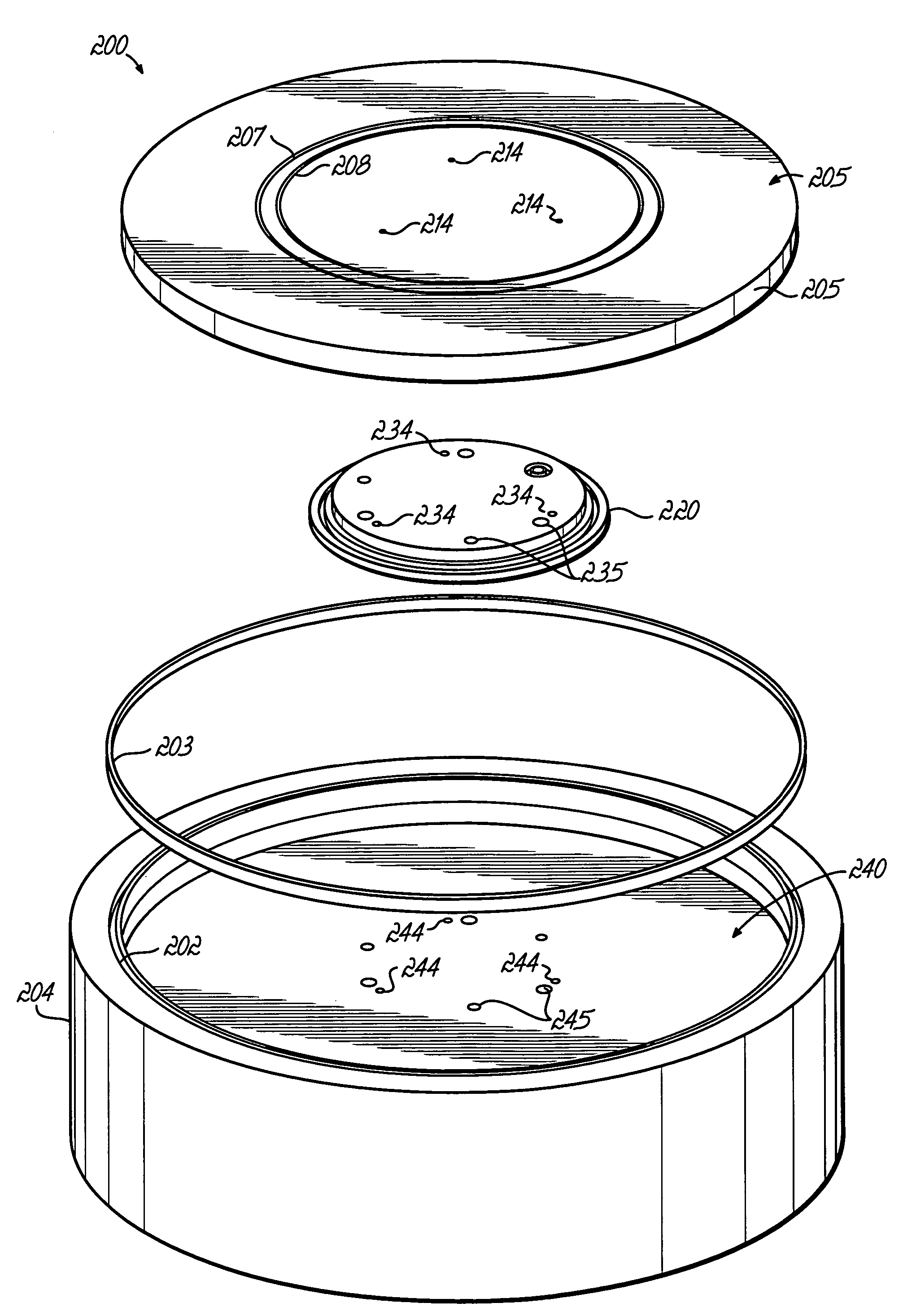 Method and apparatus for clamping a substrate in a high pressure processing system