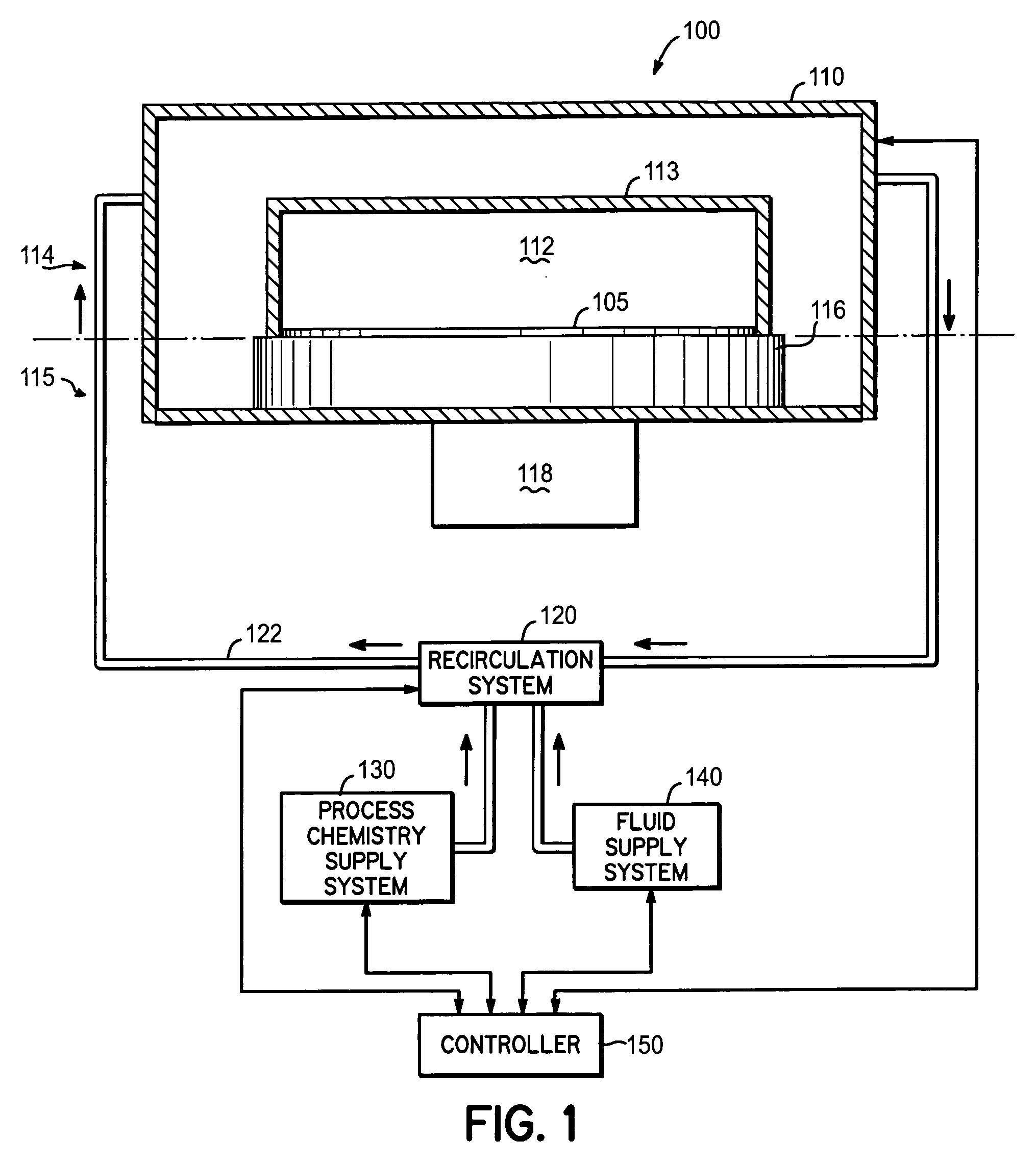 Method and apparatus for clamping a substrate in a high pressure processing system