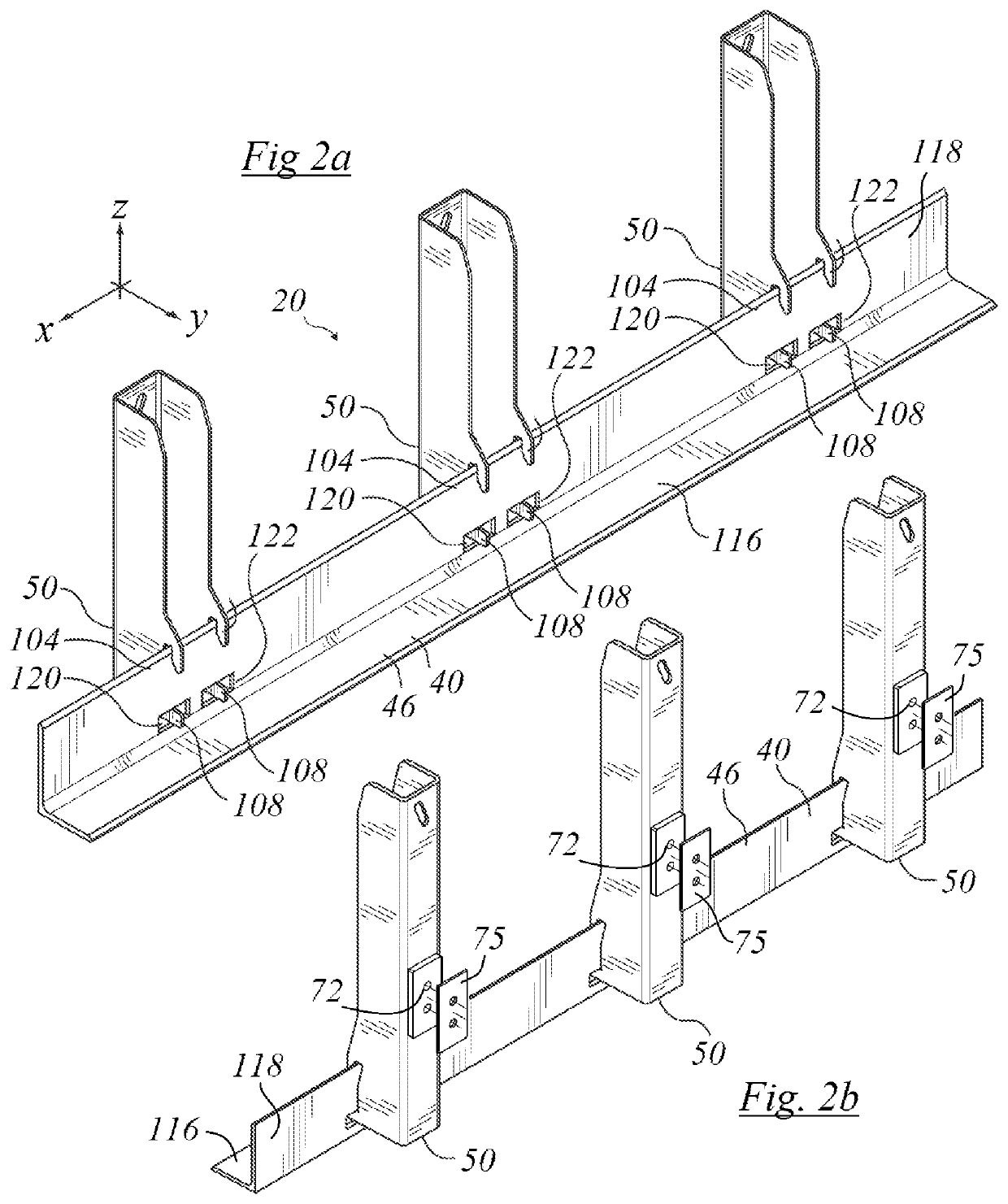 Support bracket assembly and method