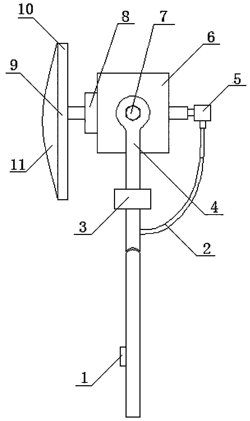 Convenient and rapid glass scrubbing mechanism