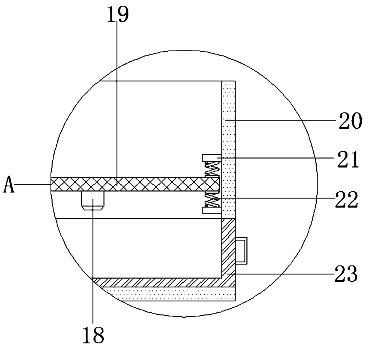 Agricultural rice post-harvest threshing device