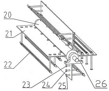 Reverse flexible corn stalk picking device