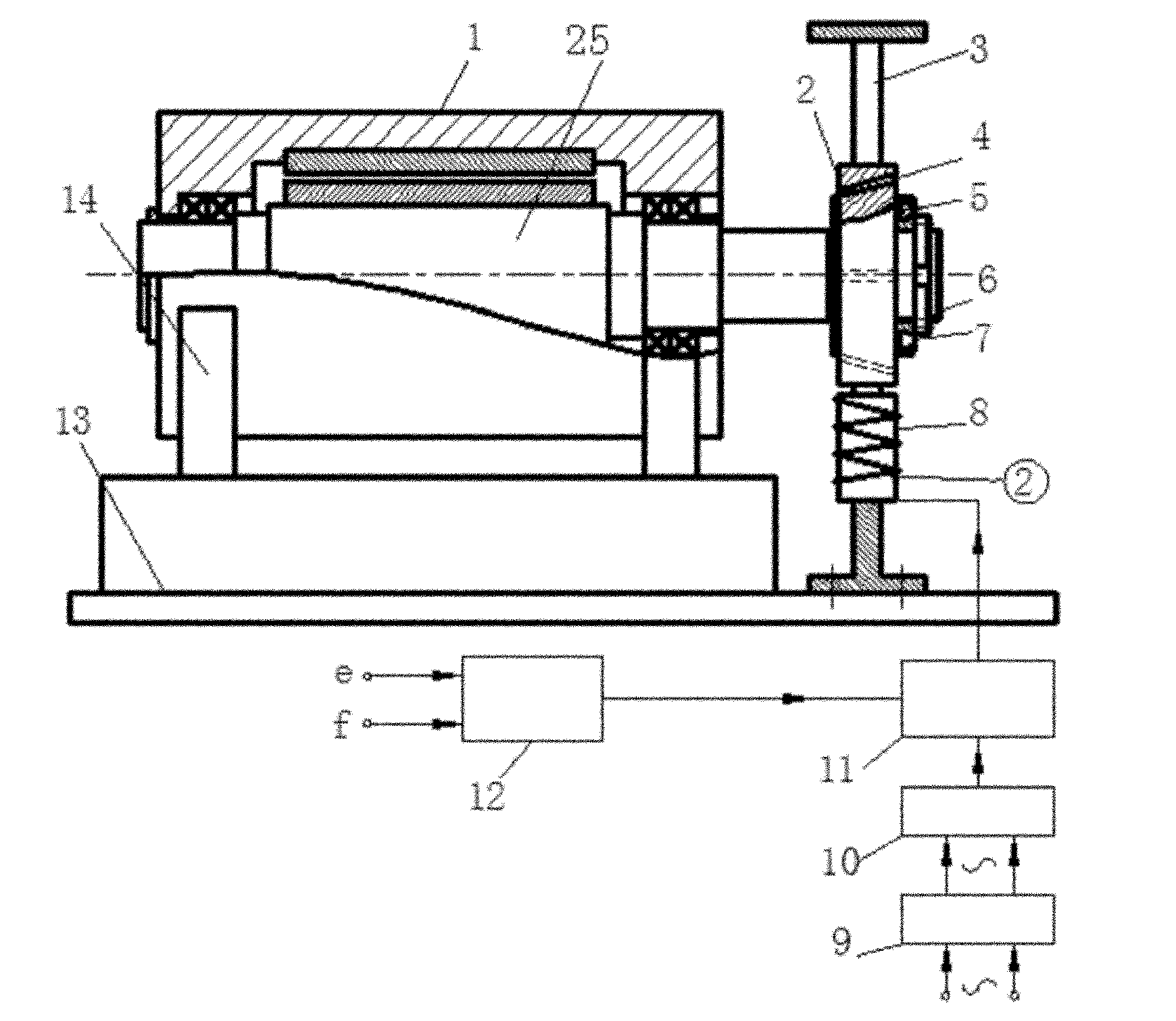 Non-contact electromagnetic loading device for high speed electric spindle