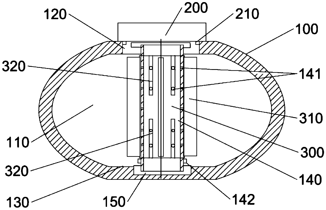 Container provided with preheating block