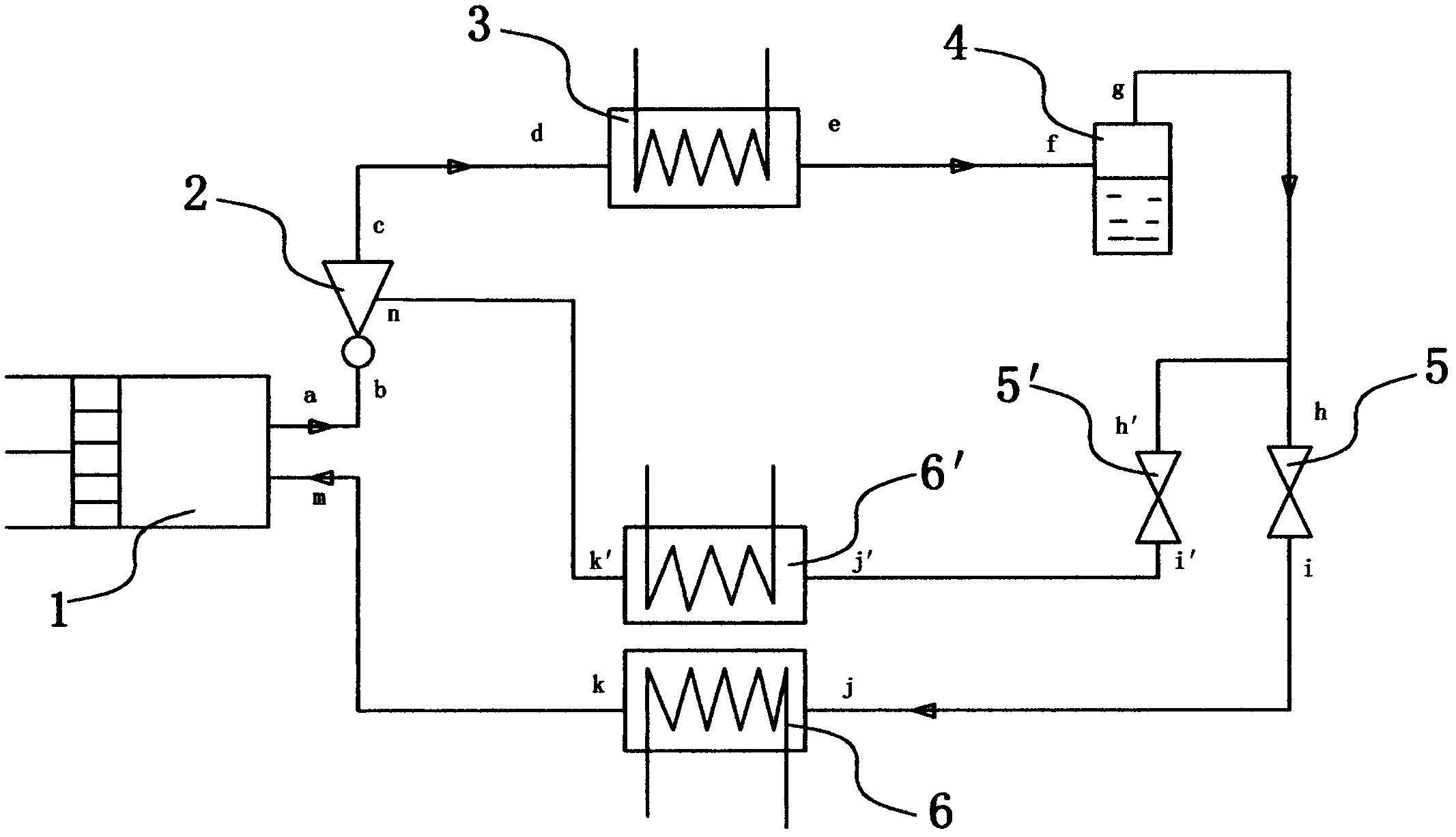 Air conditioning compressor exhaust energy recovery and utilization method