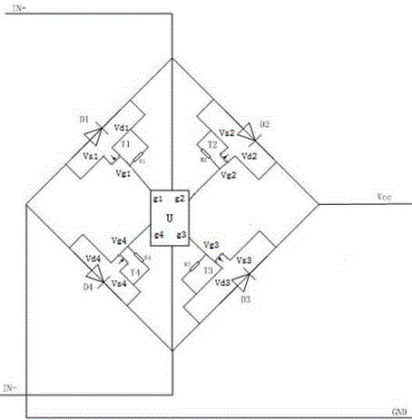 Low-loss rectifying circuit